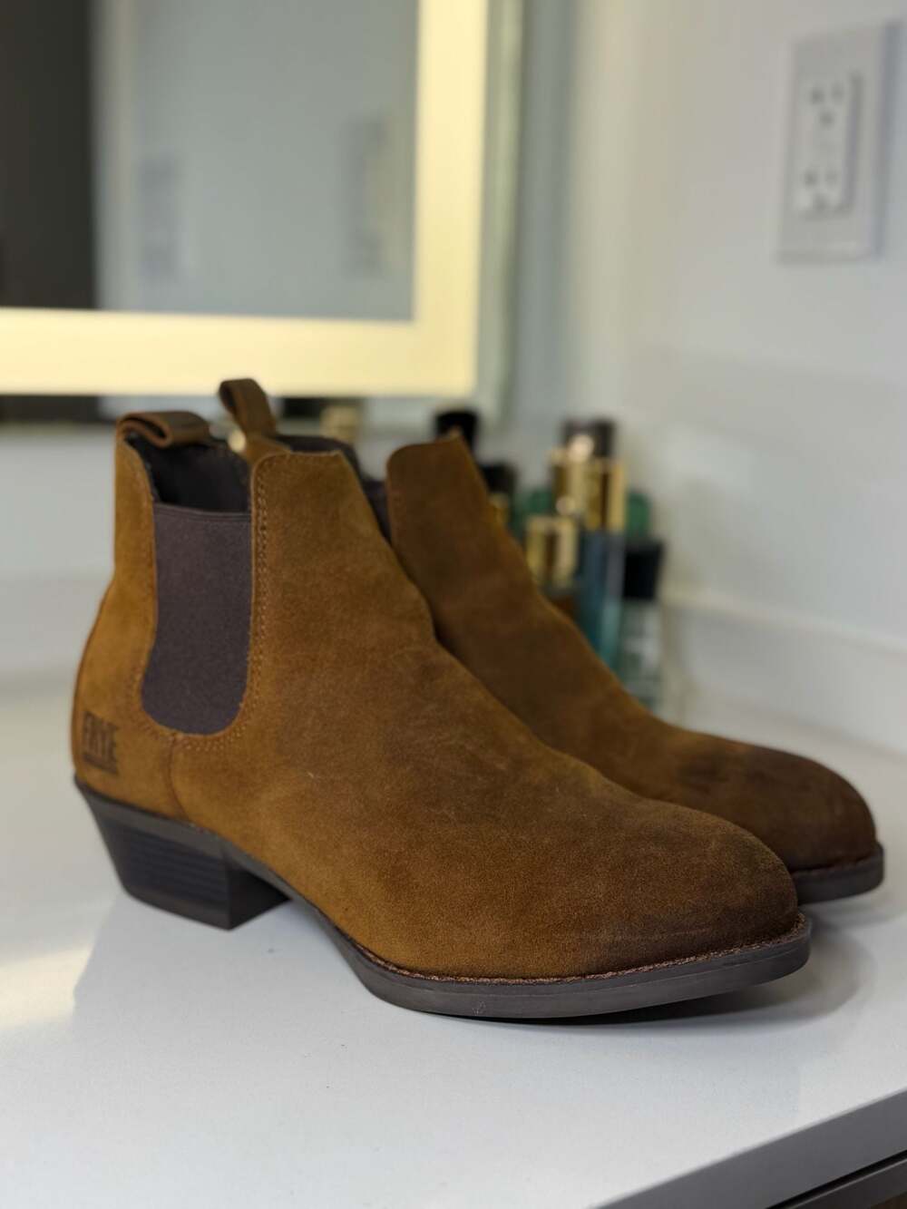 FRYE Supply Women's Steel Toe Chelsea Work Boot Dark Brown - FR40502F : : Clothi